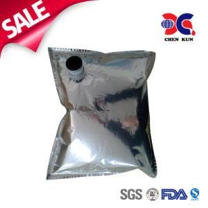 Silver Red Wine Quad Seal Bag Glod Reusable Aluminium Foil Plastic Bag in Box for Beverages Liquid