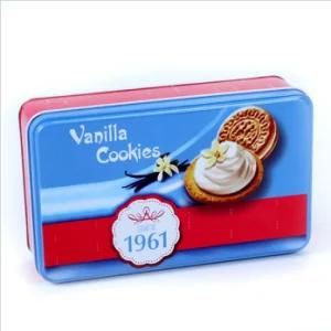Cookies Chocolate Rectangular Storage Tin Box