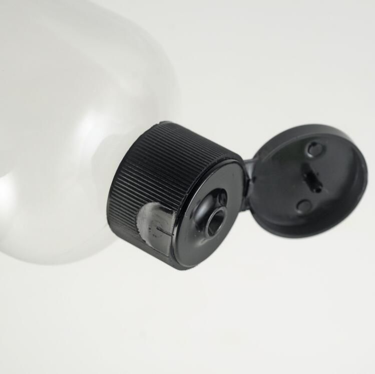 250ml Clear Plastic Bottle for Shampoo Shower Gel Refillable Cosmetic Packaging Bottle