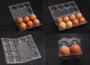 Food Industry Poultry Eggs Disposable Plastic Container 8 Hen Eggs Tray Packaging