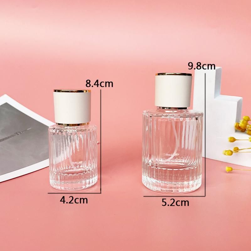 1oz Perfume Atomizer Empty Refillable Glass Bottle Aromatherapy Gold Cap Bottles 30ml 50ml