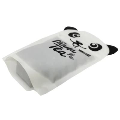 Custom Printed Special-Shaped Stand up Tea Packaging Bag with Double Zipper