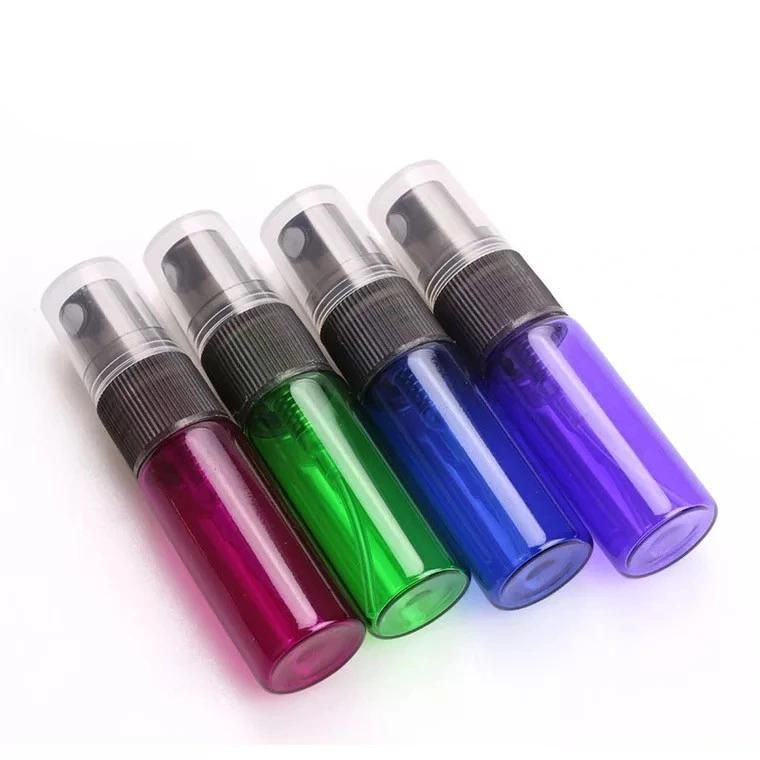 Portable 5ml Colorful Refillable Bottle Water Plastic Pressed Pump Spray Bottle Liquid Container Mini Travel Refillable Bottles