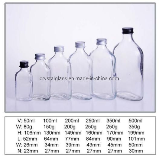 12oz Flat Shape Glass Cold Brew Coffee Tea Bottle Factory Direct Hot Sale