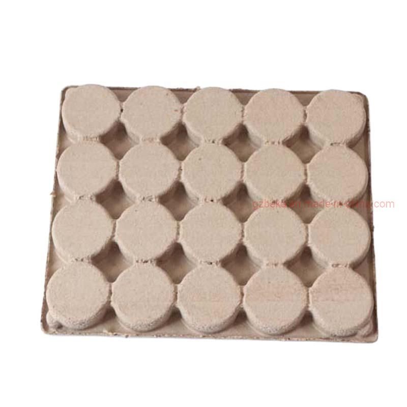 Corrugated Customized Fibre Pulp Molded Tray Glass Jars Multi Holes Pulp Fruit Tray with Small Compartments