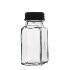 Glass Bottles Wholesale Kitchenware Flint Square 70ml Glass Bottles for Sauces