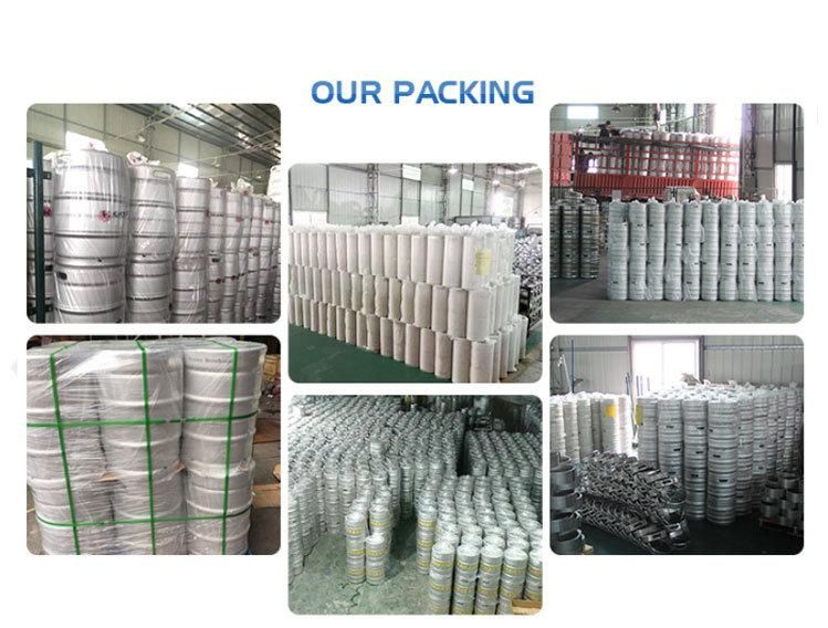 Empty Food Grade AISI 304 Stainless Steel Euro Draft Keg Barrel 20L 30L 50 Liter Beer Keg Distributor