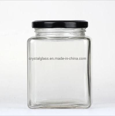 Food Grade Storage Jar Yogurt Glassware Honey Jar with Tin Lid 100ml 180ml 280ml 380ml 500ml 730ml