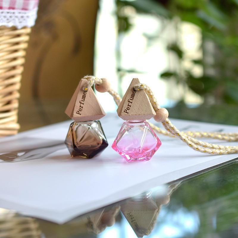 6ml Air Freshener Diffuser Glass Bottle Car Hanging Perfume Bottle