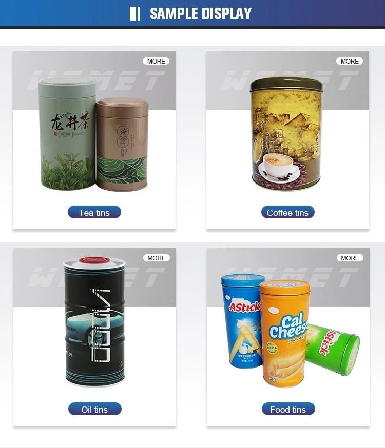 Custom Metal Rectangular Gift Packing Tin Boxes for Cookies