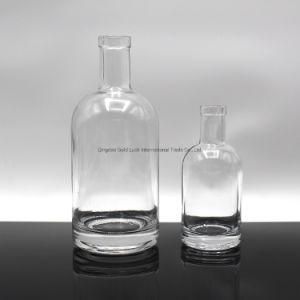 Wholesale Round Glass Liquor Bottle for Gin/Vodka