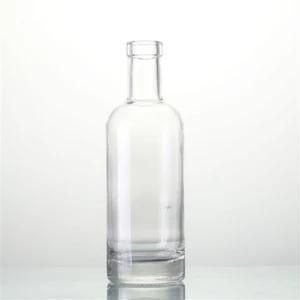Stocked 375ml 500ml 700ml 1000ml Normal Painting Empty Glass Bottle for Vodka Liquor Wine with Polymer Cork Crown Cap