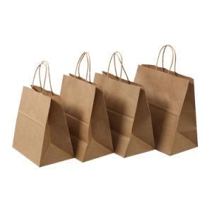 Large Hair Washable Kraft Paper Bag for Food with Your Own Logo