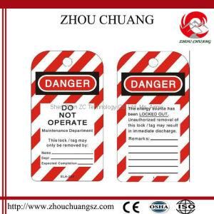 Osha Red and White Color Danger Tag (ZC-T04)