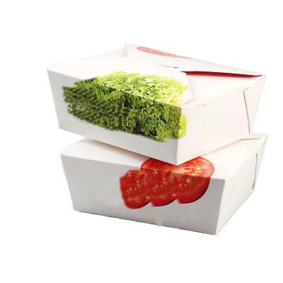 Custom Disposable Biodegradable Bento Take Away Lunch Food Packing Paper Box