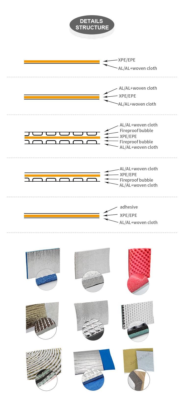 5mm Aluminum Single Foil Adhesive Insulation