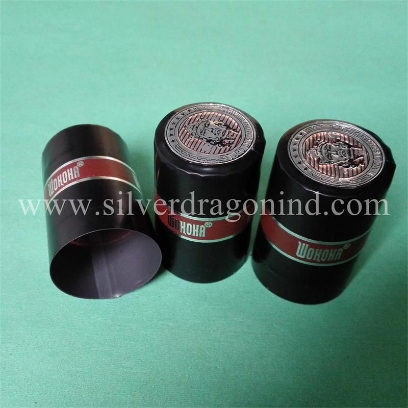 Custom PVC Heat Shrink Cap Seal, Capsules for Food/Wine/Juice Bottles