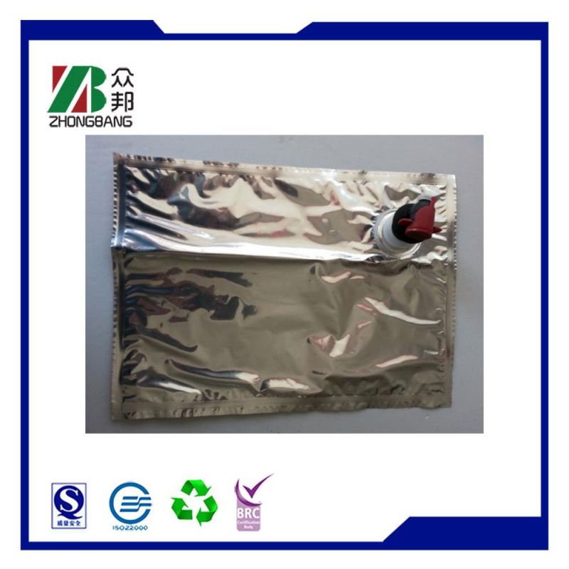 Bag in Box Aluminum Foil Laminated Stand up Pouch