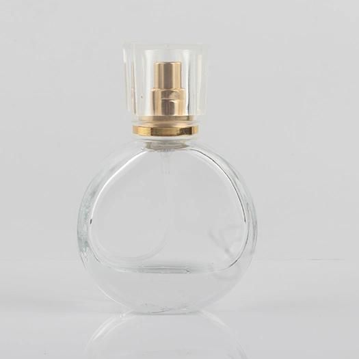 25ml Mini Clear Glass Spray Perfume Bottle Portable Travel Refillable Cosmetics Empty Bottle Aluminum Spray Head