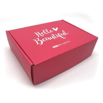 Customized Foldable Double Printing Gift Cosmestic Apparel Candy Corrugated Paper Package Boxes