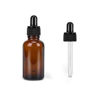 5ml 10ml 15ml 20ml 30ml 50ml 100ml Luxury Glass Amber Essential Oil Bottle with Dropper Cap