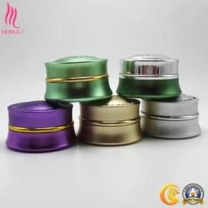 Green Silk Screen Jars Aluminium Cosmetics Face Wash Packaging
