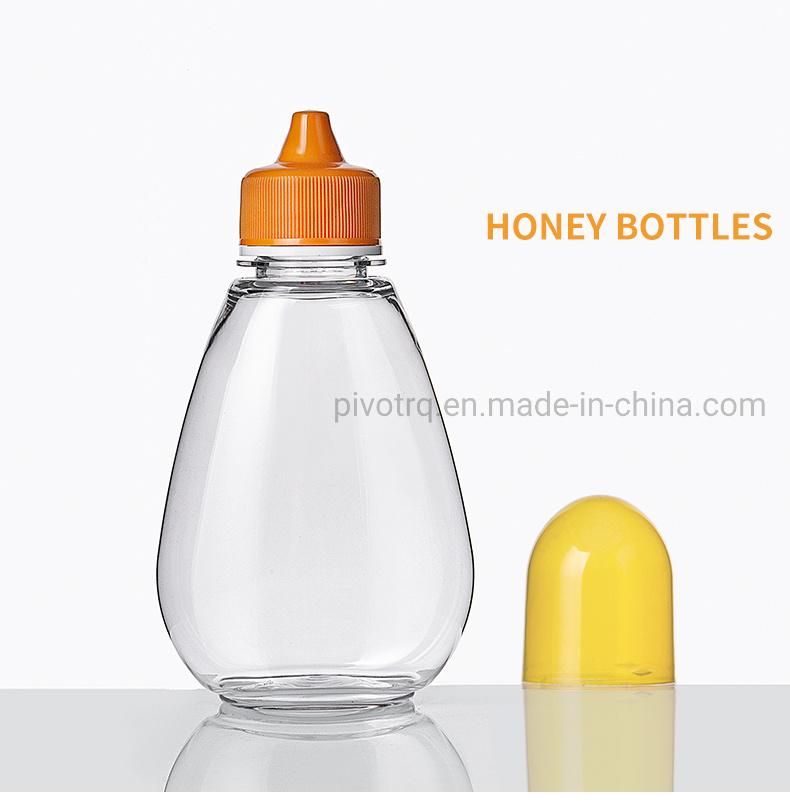 600g Food Grade Pet Honey Jars Plastic Squeeze Honey Bottle