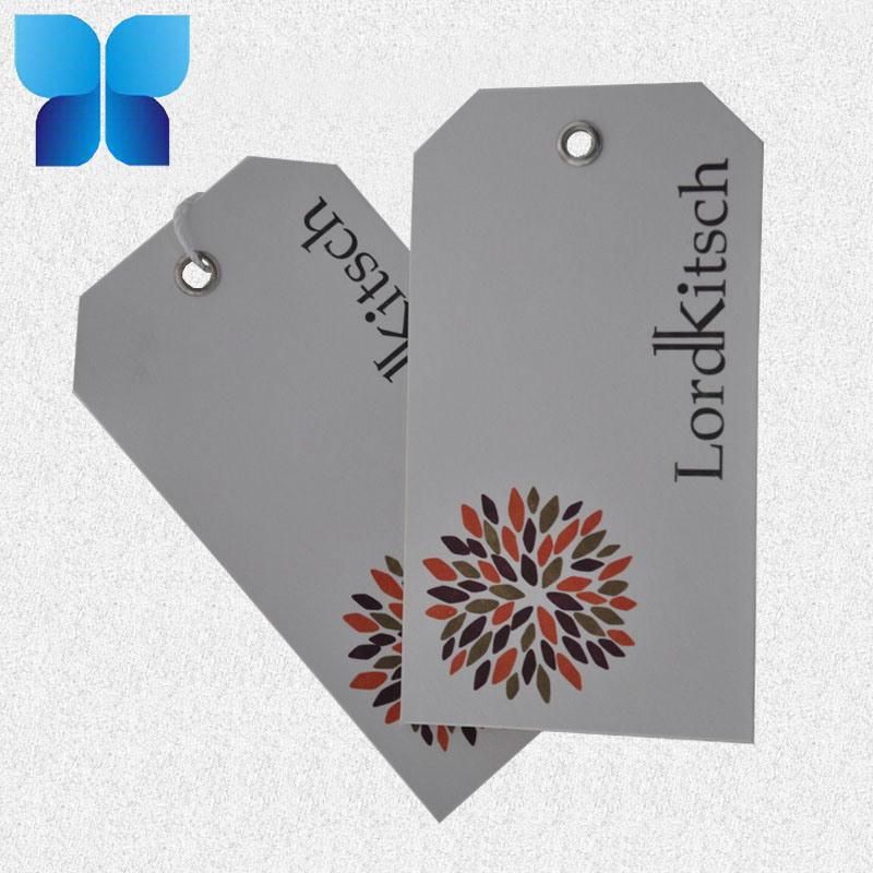 China Manufacture Printed Paper Hangtag for Clothes, Shoes, Bags
