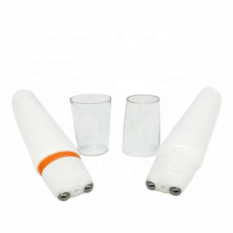 Cosmetic Packaging Squeeze Cream Massage Tube with 2 Roller Balls
