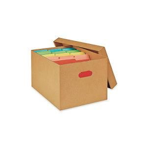 Standard Cardboard Office File Sorting Storage Carton Box with Lids