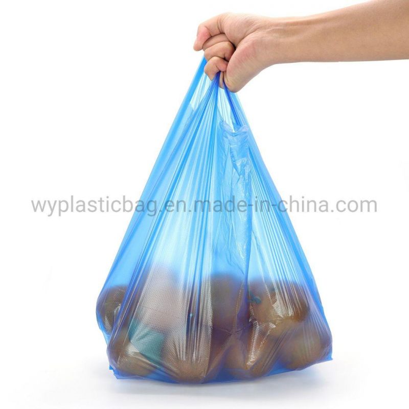 Grocery Plastic Bag Roll T-Shirt Shipping Bags Press Seal Poly T Shirt Clear White Bag