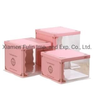 Wholesale Fancy Customized Transparent Eco-Friendly Birthday Cake Gift Box