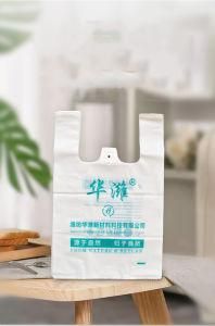 Pbat PLA 100% Biodegradable Compostable T-Shirt Bag Vest Handle Shopping Bag