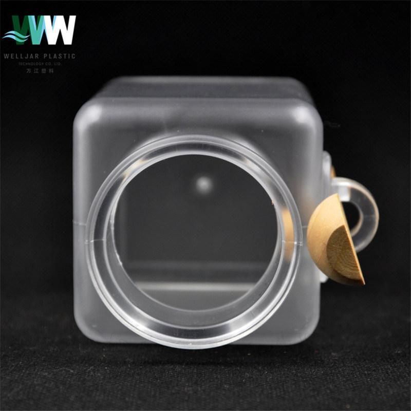 Plastic Container 100g ABS Square Bath Salt Bottle