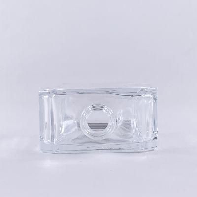 50ml Square Cosmetic Packaging Glass Perfume Bottle Jh296