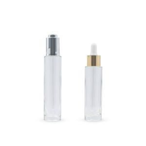 40ml/50ml Cosmetic Packaging Fragrance Electroplating Essential Dropper Glass Bottle