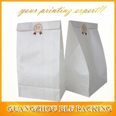 White Kraft Food Packaging Bag