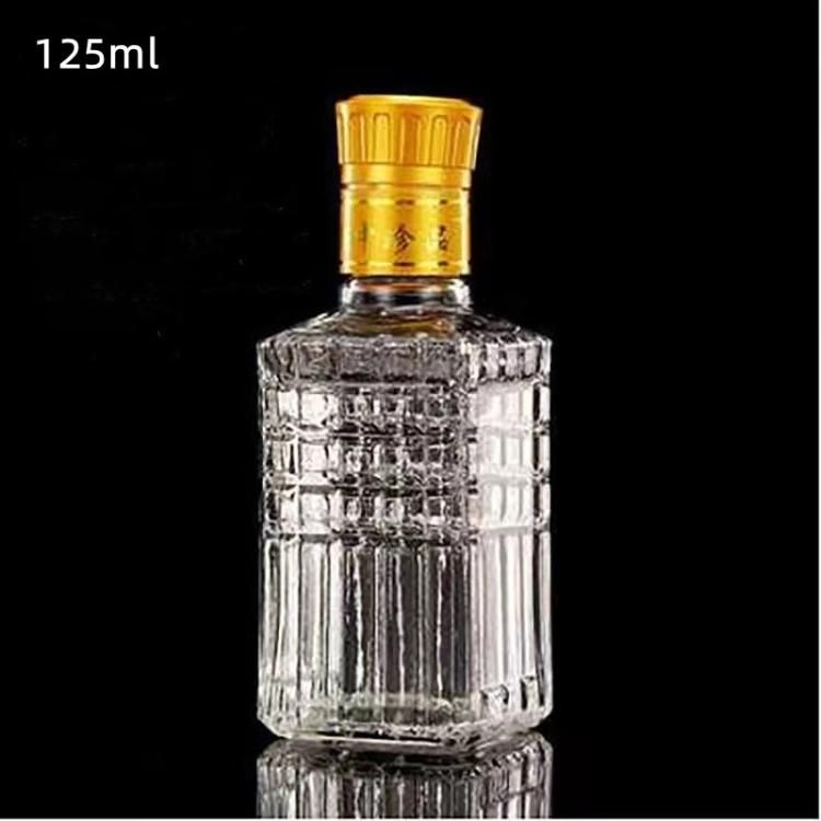 Wholesale 100ml Glass Liquor Bottle for Beverage with Screw Cap