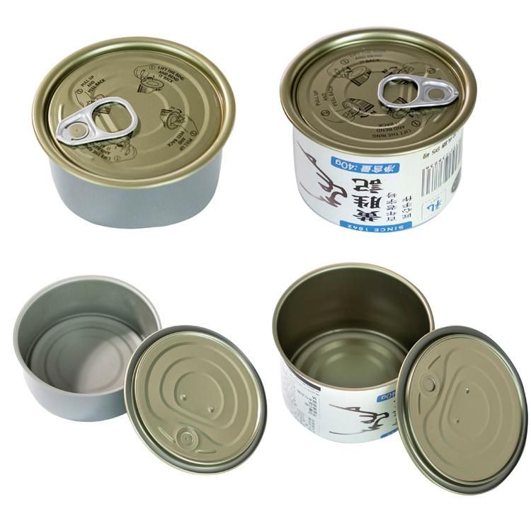 739# Two Piece Can for Tuna/Sardine Fish Tinplate Easy Open Caviar Tomato Paste Food Tin Can