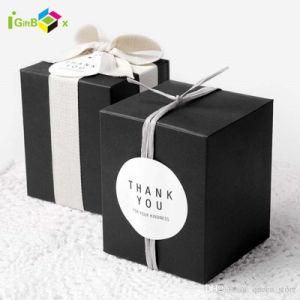 Factory Supplied Rigid Chipboard Packaging Candle Containers Small Cardboard Box with Lids