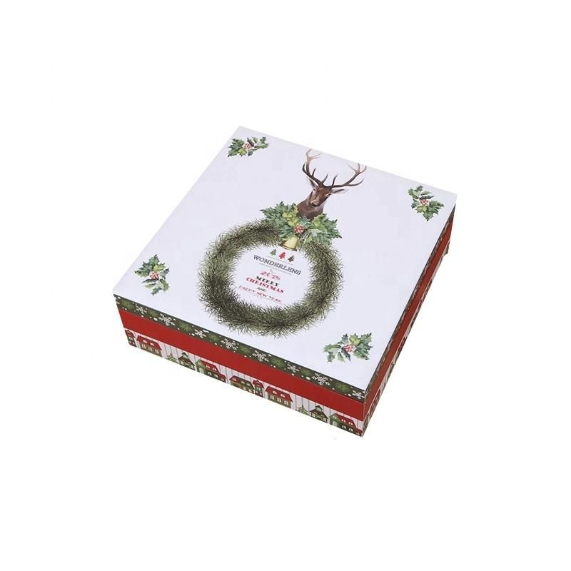 Luxury Clamshell Christmas Apple Gift Box Honey Packing Box