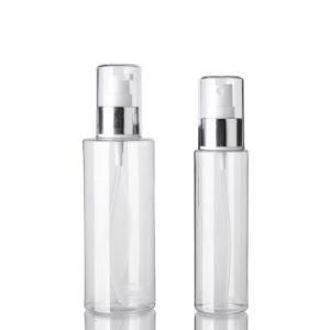 80ml 100ml 150ml 200ml Cosmetic Packaging Clear Empty Round Plastic Fine Mist Spray Bottle