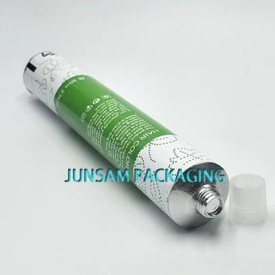 Soft Metal Tube Empty Cosmetic Hair Colorant Packaging Collapsible Aluminum Custom Offset Printing