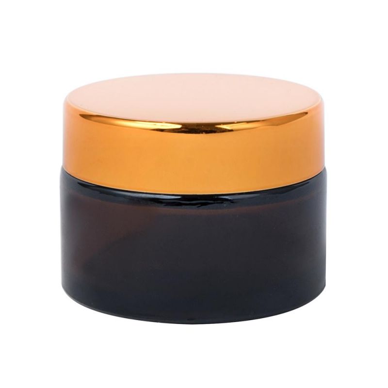 Hot Selling 10g 20g 30g 50g Amber Glass Cosmetic Cream Jars
