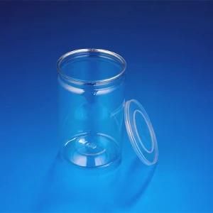 600ml Pet Packaging Clear Plastic Wide Mouth Jar for Candy for Food for for Ice Cream for Cosmetic
