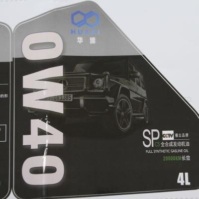 Engine Oil Resistant Bottle Label Sticker