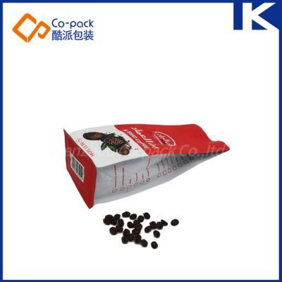 12oz Ziplock Bag Coffee Flat Block Bottom Customized Plastic Packaging Bag