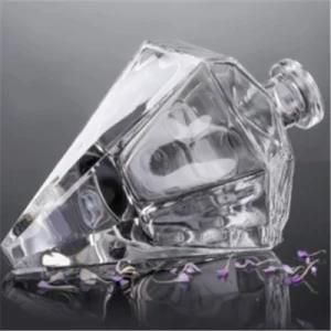 OEM Factory Diamond 700ml Clear Whisky Xo Brandy Spirits Glass Bottle