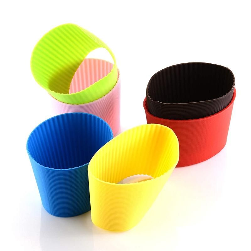 Portable Silicone Water Bottle Mug Silicone Rubber Coffee Cup Sleeve