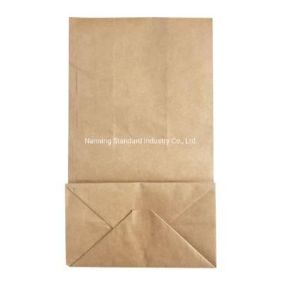 Hot Sell Wheat Flour Brown Kraft Paper Packaging Bag